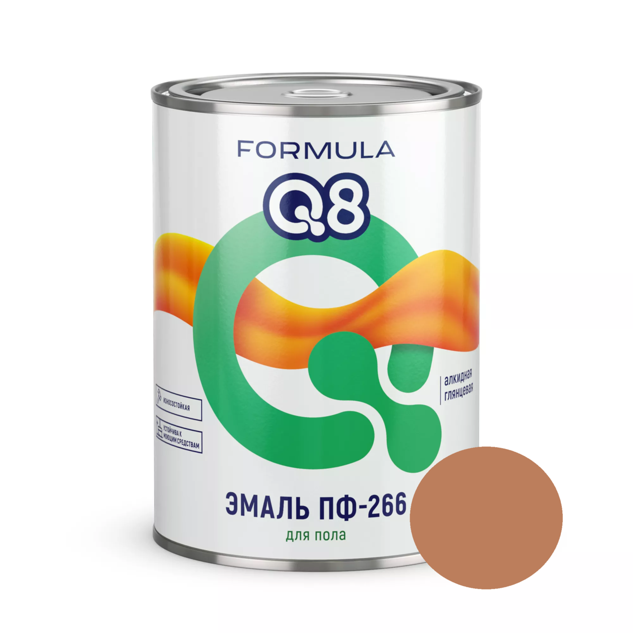 Эмаль ПФ-266 Formula Q8 золотисто-коричневая 1,9 кг