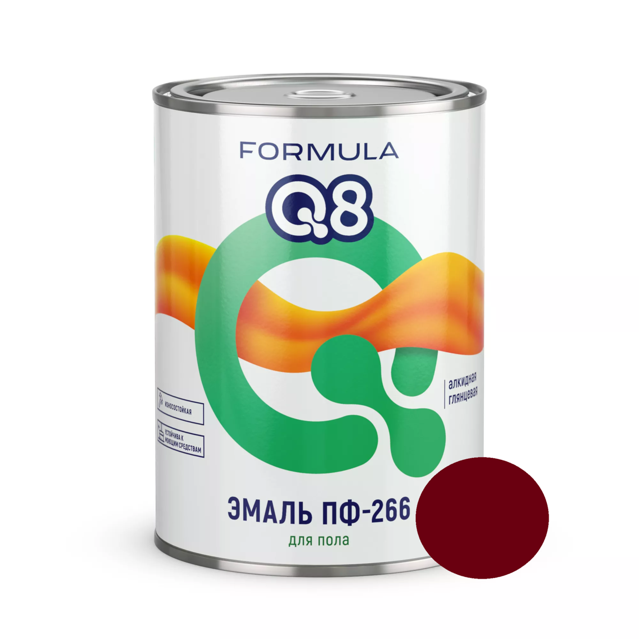 Эмаль ПФ-266 Formula Q8 красно-коричневая 0,9 кг